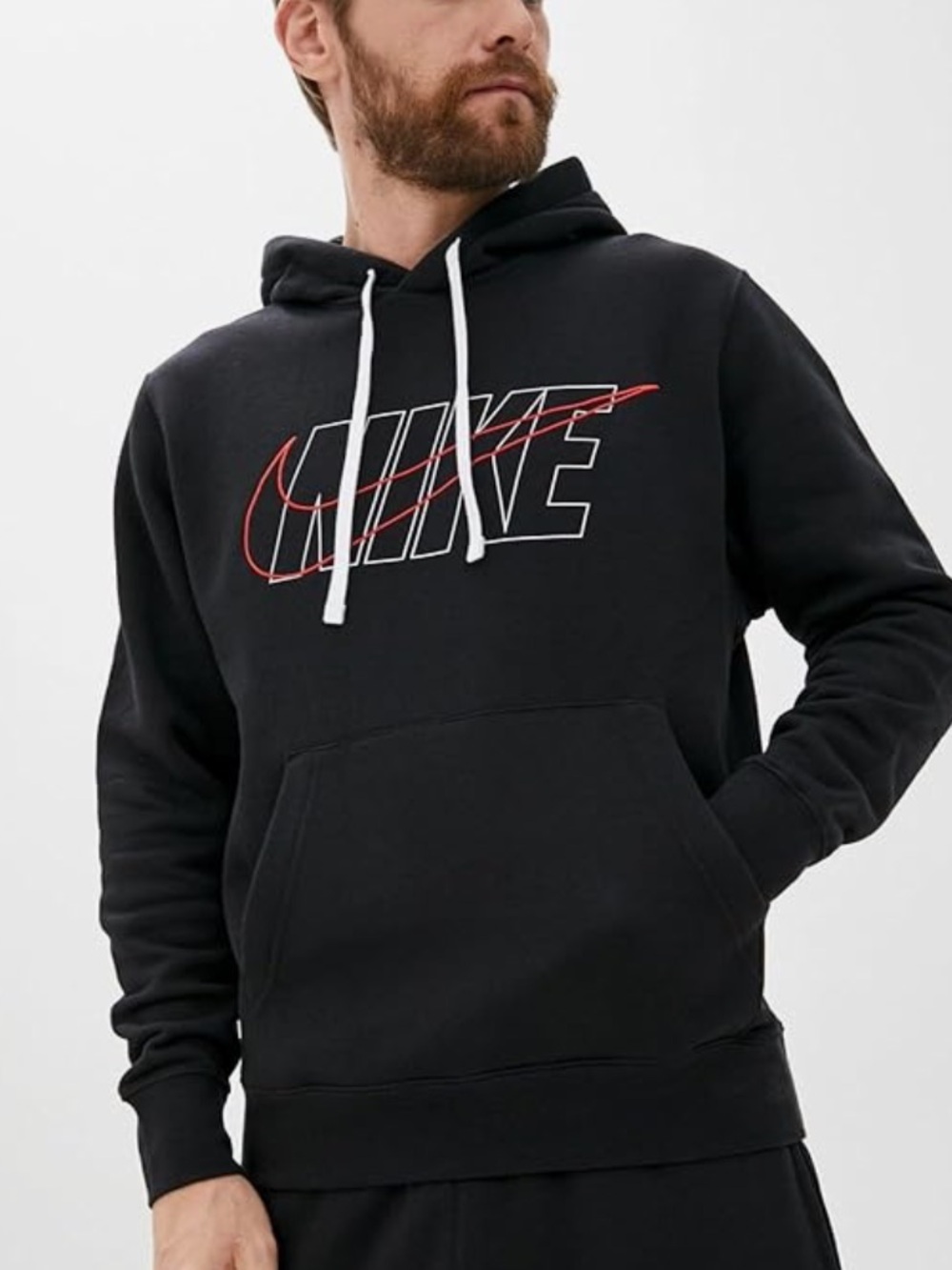 Nike sweatshirt Black Pullover Hoodie with Logo